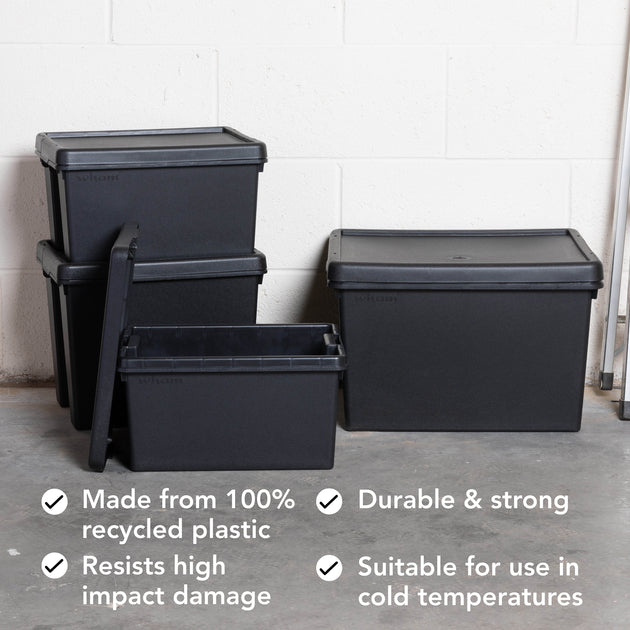 Wham Bam Ultra-Durable 4-Piece Storage Box & Lid Set