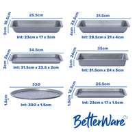 BetterWare Essentials 6-Piece Non-Stick Baking & Roasting Set