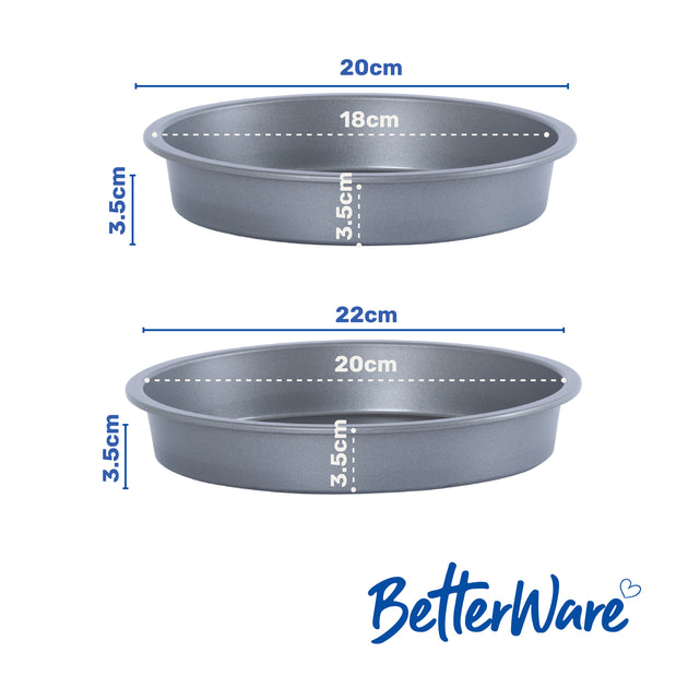BetterWare Essentials 4-Piece Non-Stick Sandwich Tin Set