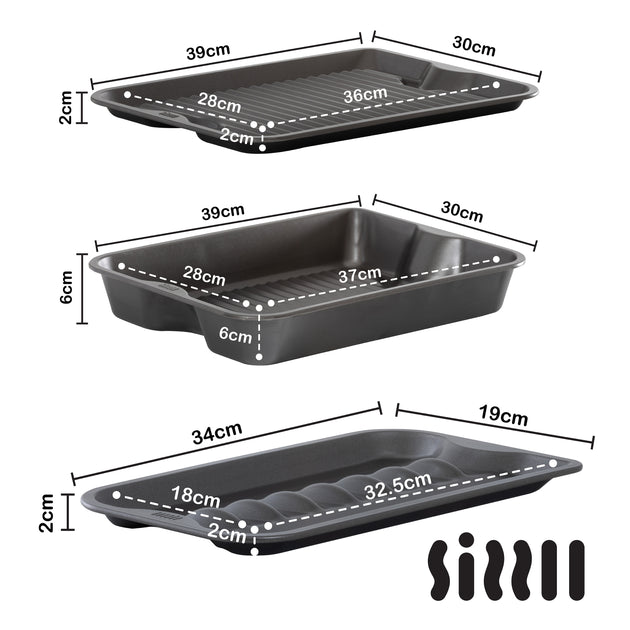 Sizzll Non-Stick Range 3 Piece Bundle