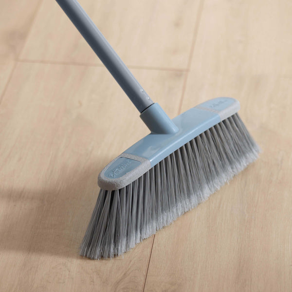 BetterWare Soft Bristle Broom with 3 Piece Handle