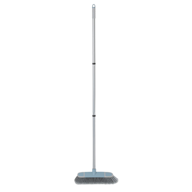 BetterWare Soft Bristle Broom with 3 Piece Handle