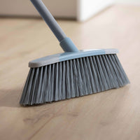 BetterWare Stiff Bristle Broom with 3 Piece Handle