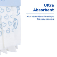 BetterWare Synthetic & Abrasive Strip Mop with 3 Piece Handle