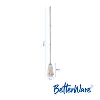 BetterWare Cotton Mop with 3 Piece Handle
