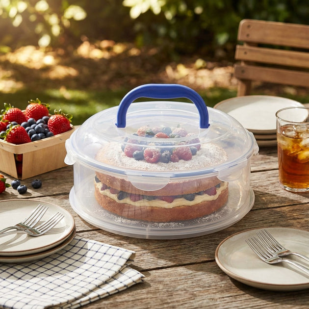Lock & Lock Round 5.5L Cake Box & Carrier