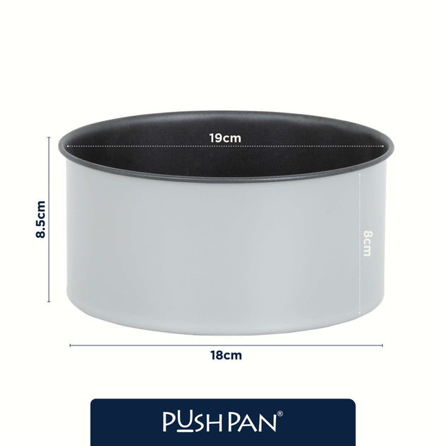 PushPan 18cm (7 Inch) Non-Stick Deep Cake Tin