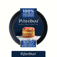 PushPan 18cm (7 Inch) Non-Stick Deep Cake Tin
