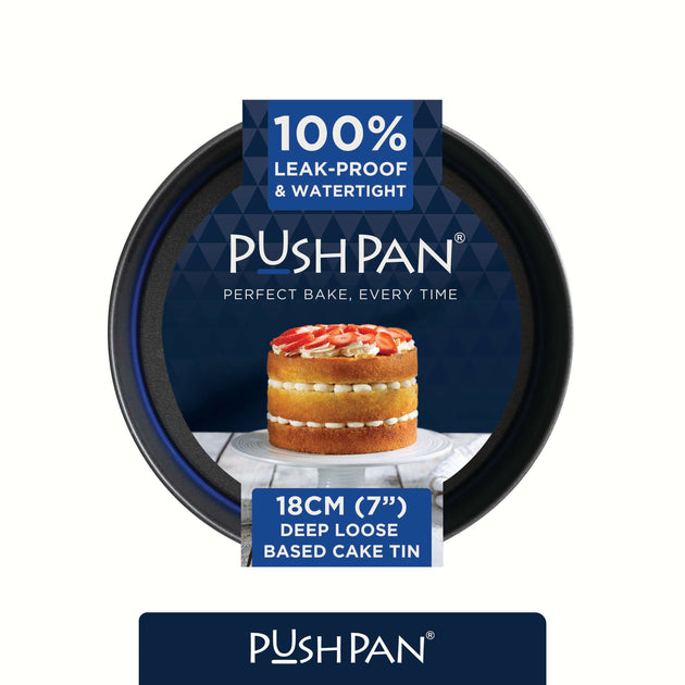 PushPan 18cm (7 Inch) Non-Stick Deep Cake Tin