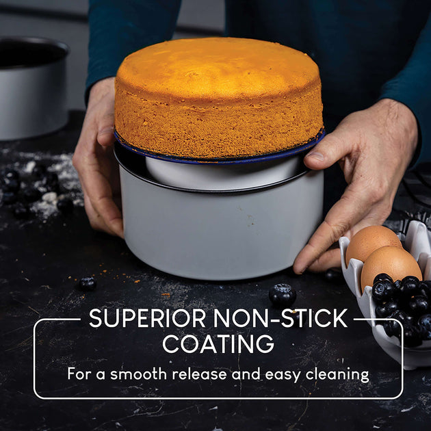 PushPan 20cm (8 Inch) Non-Stick Shallow Cake Tin