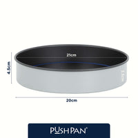 PushPan 20cm (8 Inch) Non-Stick Shallow Cake Tin