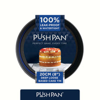 PushPan 20cm (8 Inch) Non-Stick Deep Cake Tin