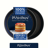 PushPan 23cm (9 Inch) Non-Stick Deep Cake Tin