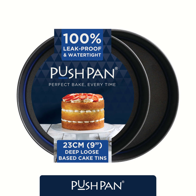 PushPan 23cm (9 Inch) Non-Stick Deep Cake Tin