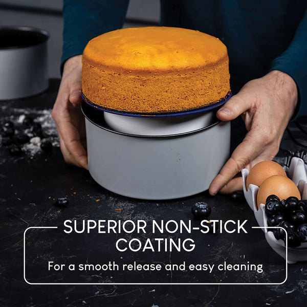 PushPan 25cm (10 Inch) Non-Stick Deep Cake Tin