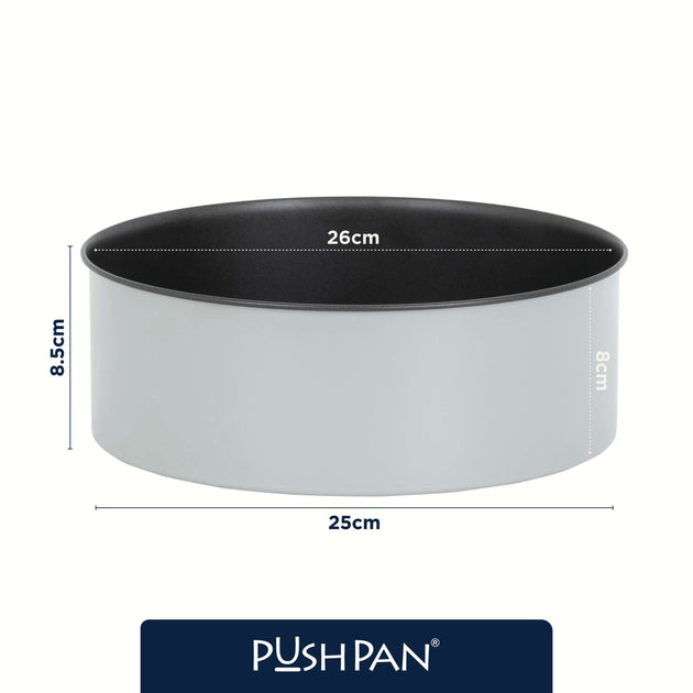 PushPan 25cm (10 Inch) Non-Stick Deep Cake Tin
