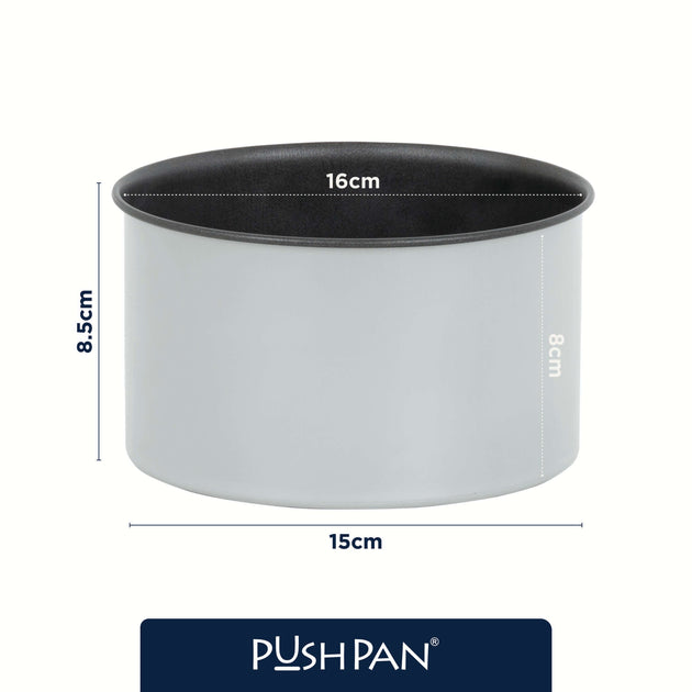 PushPan 15cm (6 Inch) Non-Stick Deep Cake Tin
