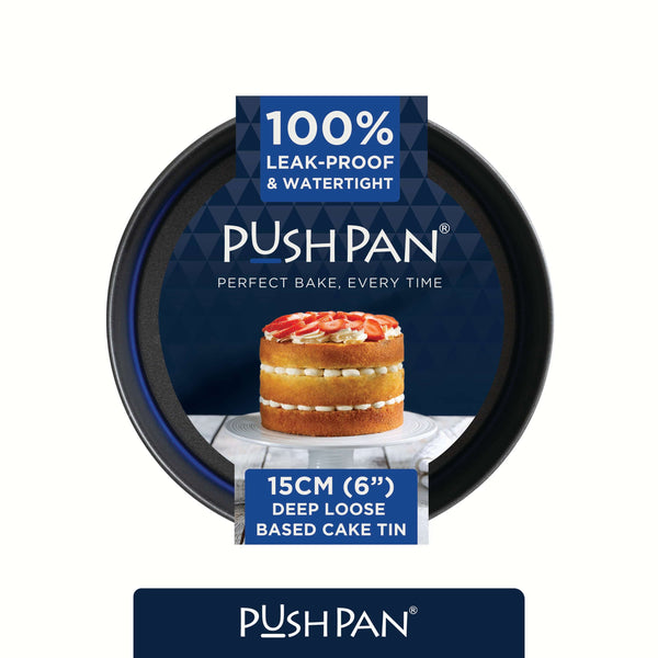 PushPan 15cm (6 Inch) Non-Stick Deep Cake Tin