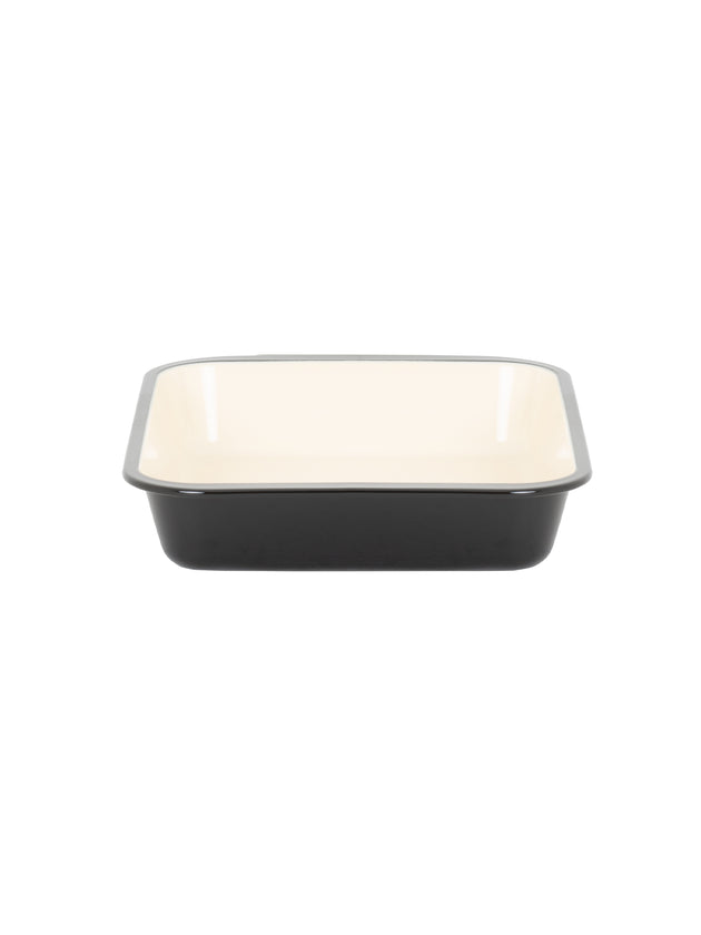 PFAS Free Signature Two-Tone 36cm Enamel Roaster - Black/Cream