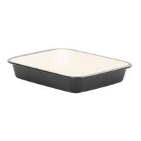 PFAS Free Signature Two-Tone 36cm Enamel Roaster - Black/Cream