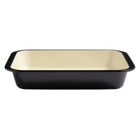 PFAS Free Signature Two-Tone 36cm Enamel Roaster - Black/Cream