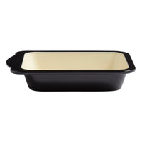 Baker & Salt Country Enamel Two-Tone Premium Steel 22cm Baking Dish – Black/Cream