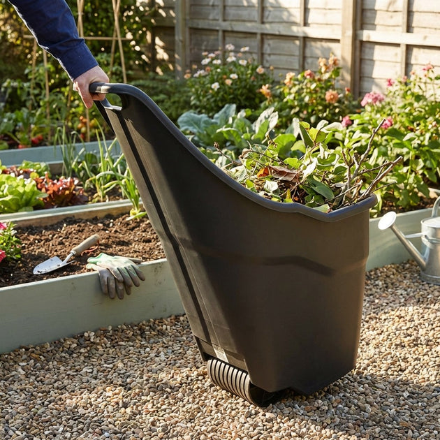 Roller Cart and Leaf Grabber Set