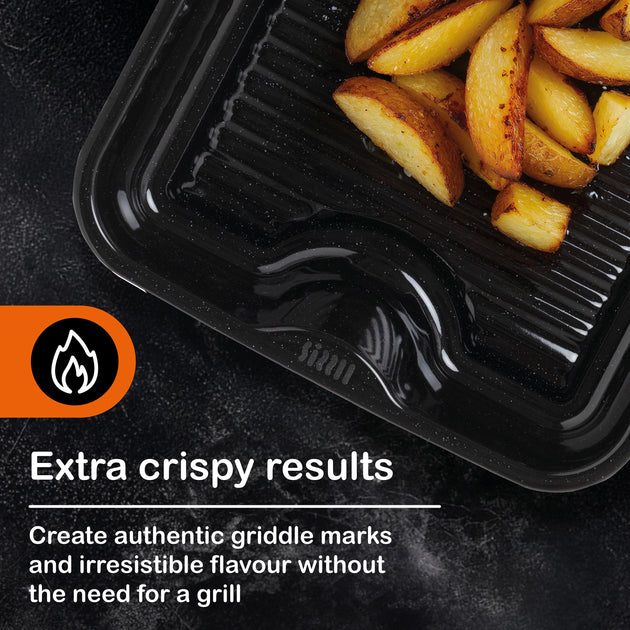 Sizzll Griddll 39cm Enamel Roasting Tin