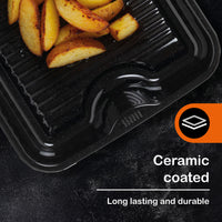 Sizzll Griddll 39cm Enamel Roasting Tin
