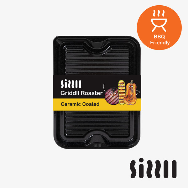 Sizzll Griddll 39cm Enamel Roasting Tin