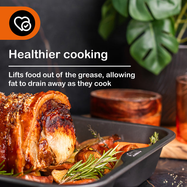 Sizzll Griddll 39cm Non-Stick Roasting Tin