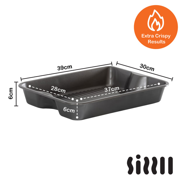 Sizzll Griddll 39cm Non-Stick Roasting Tin