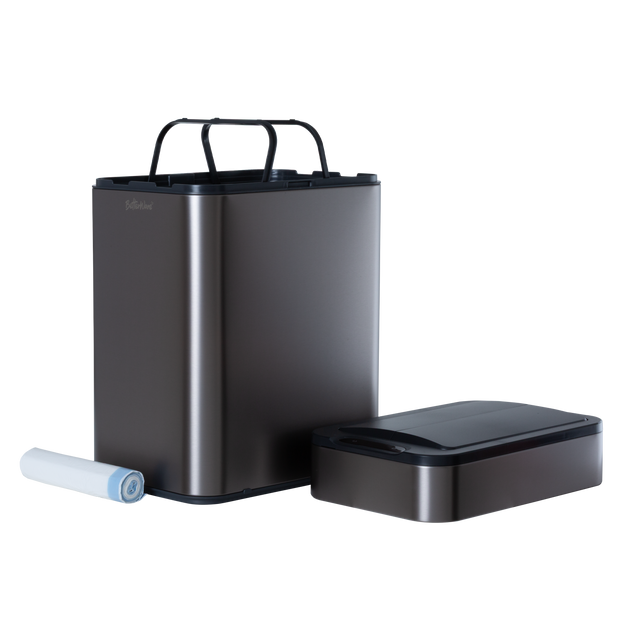 50L Stainless Steel Wing Open Sensor Bin