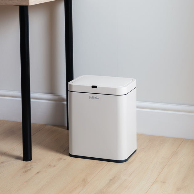 13L Stainless Steel Lift Top Sensor Bin
