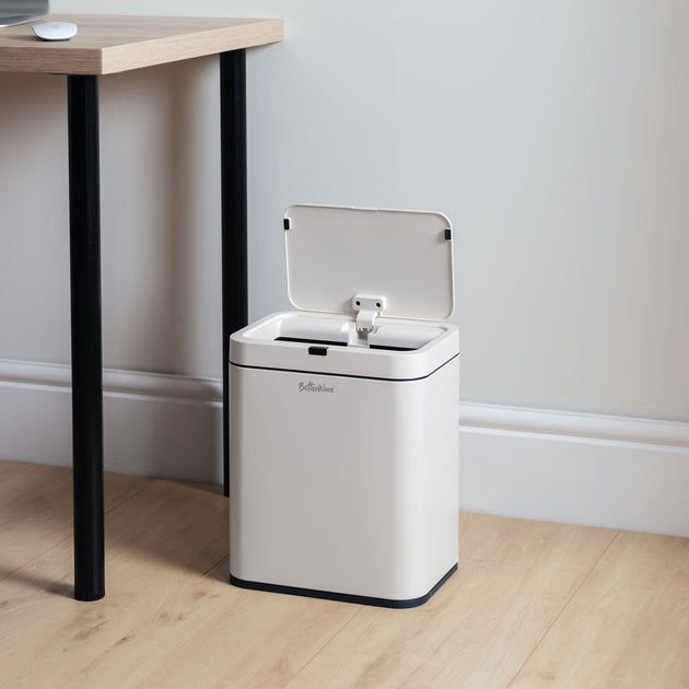 13L Stainless Steel Lift Top Sensor Bin