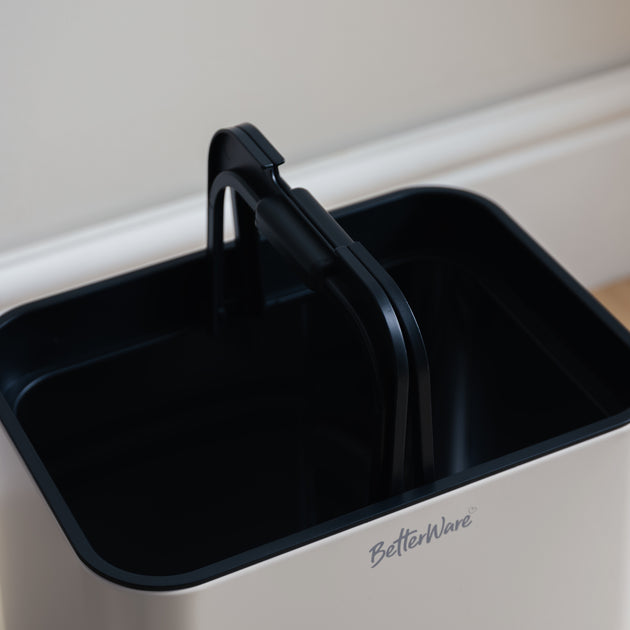 13L Stainless Steel Lift Top Sensor Bin