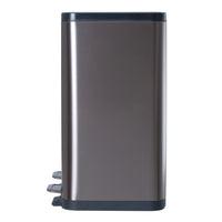 50L Double Pedal Recycling Bin (2 x 25L) Titanium