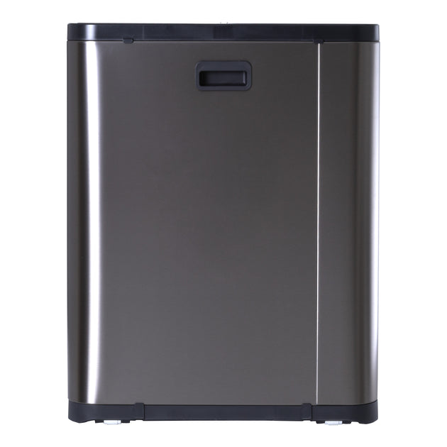 50L Double Pedal Recycling Bin (2 x 25L) Titanium