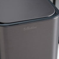 9L Slim Pedal Bin with Removable Inner Bucket - Titanium