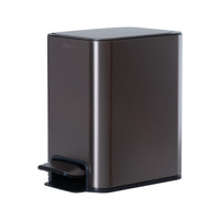 9L Slim Pedal Bin with Removable Inner Bucket - Titanium