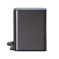 9L Slim Pedal Bin with Removable Inner Bucket - Titanium