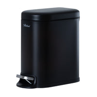 5L Soft-Close Slim Metal Pedal Bin Black