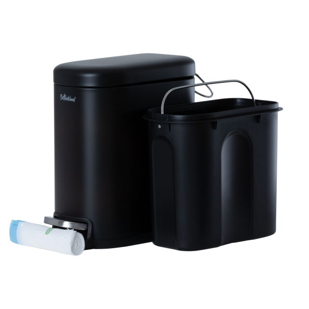 5L Soft-Close Slim Metal Pedal Bin