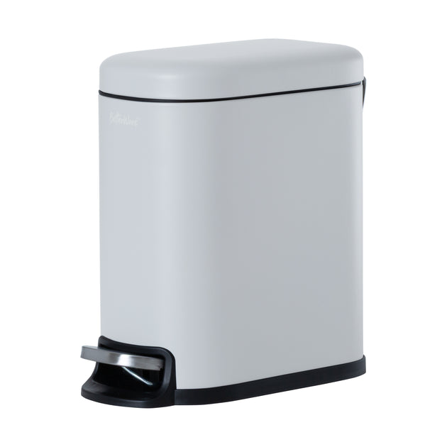 5L Soft-Close Slim Metal Pedal Bin Grey