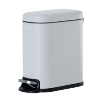 5L Soft-Close Slim Metal Pedal Bin