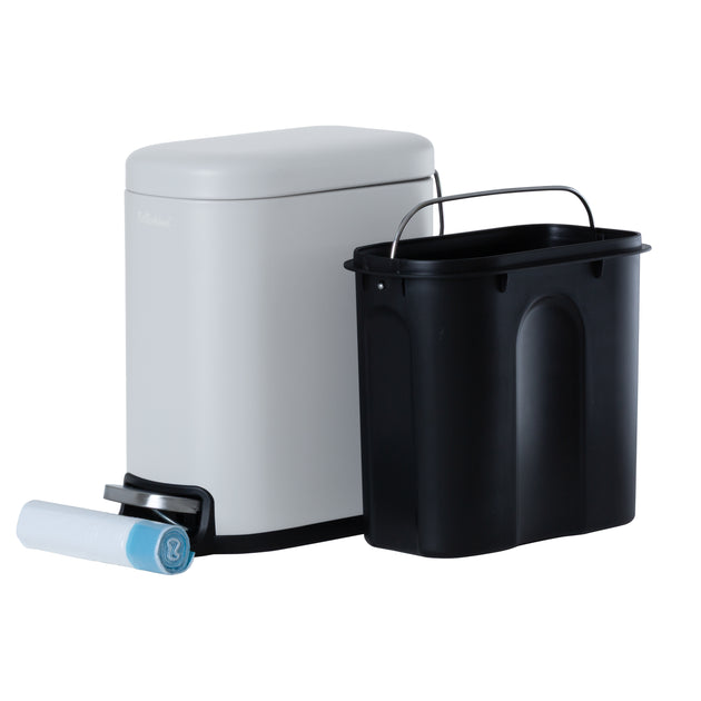 5L Soft-Close Slim Metal Pedal Bin