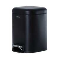 6L Soft-Close Metal Pedal Bin Black