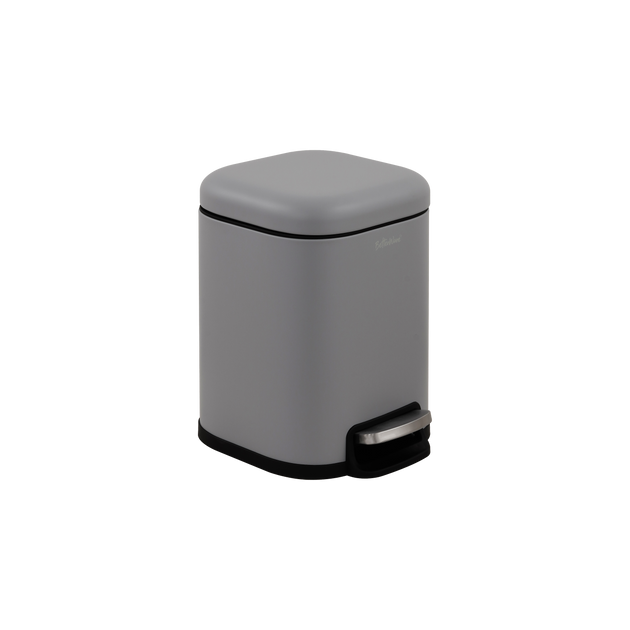 6L Soft-Close Metal Pedal Bin Grey