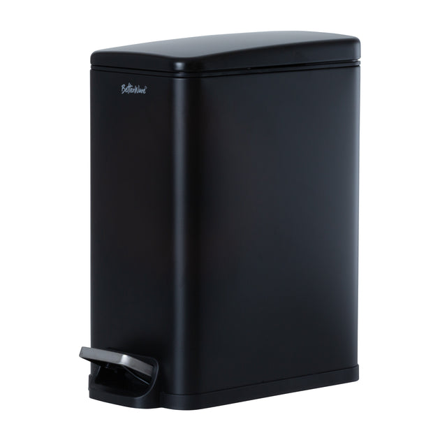 10L Slim Soft-Close Pedal Bin Black