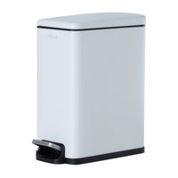10L Slim Soft-Close Pedal Bin White